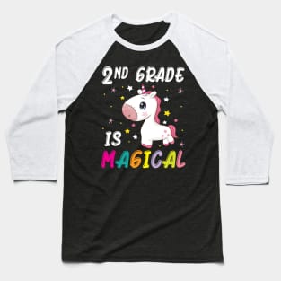 Unicorn Students Seniors Back To School 2nd Grade Is Magical Baseball T-Shirt